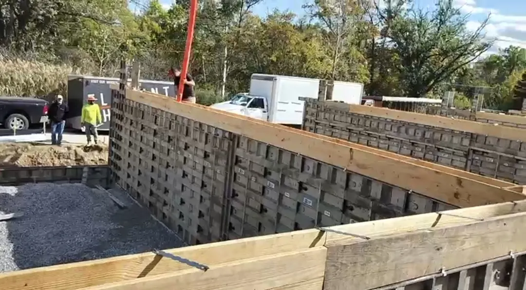 Footings construction project