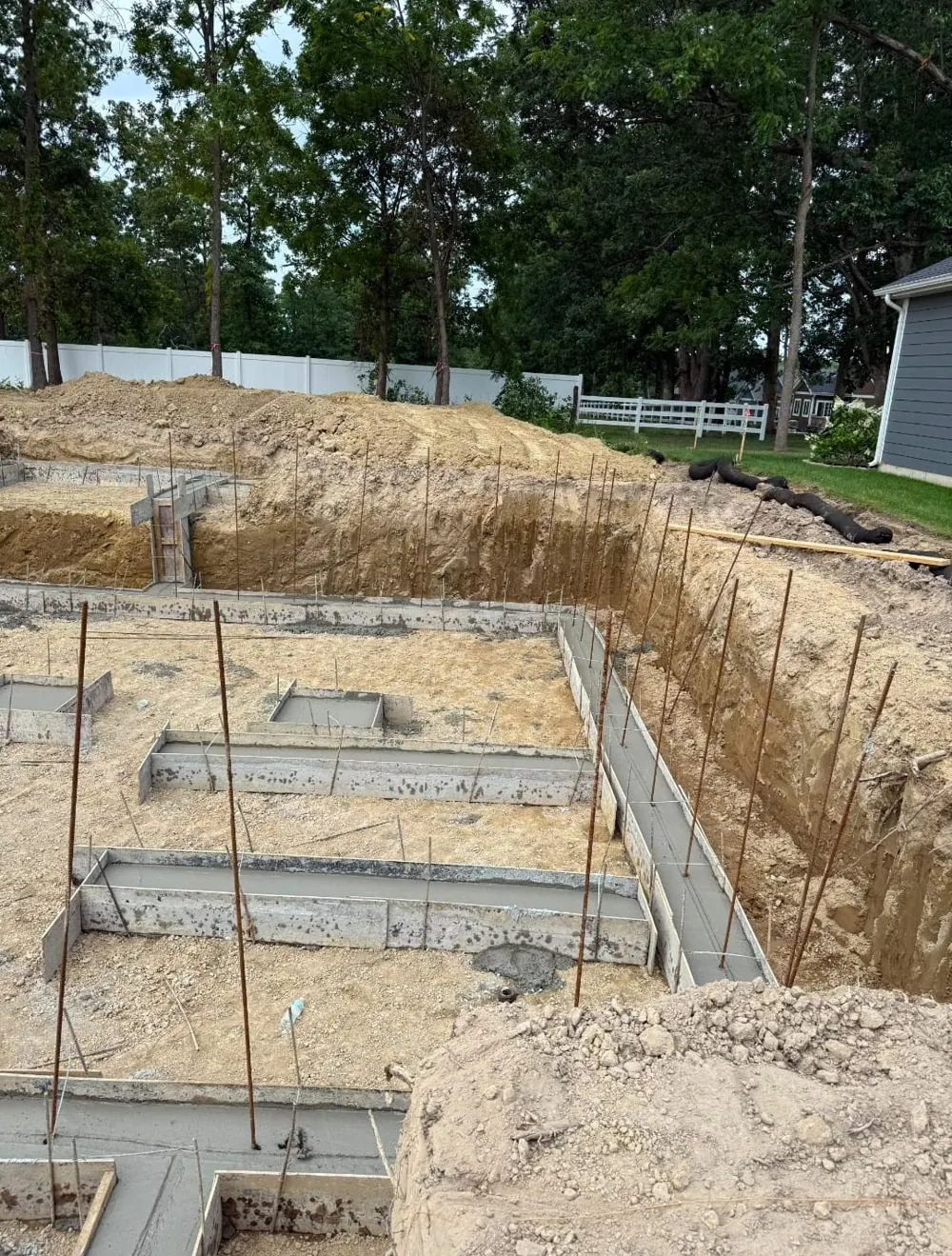 Concrete footings project