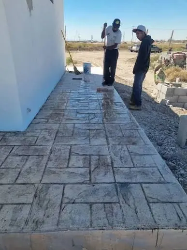 Completed concrete sidewalk project