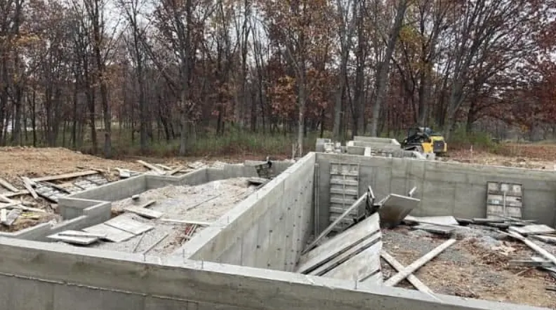 Footings construction project