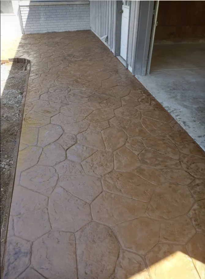 Completed concrete sidewalk project
